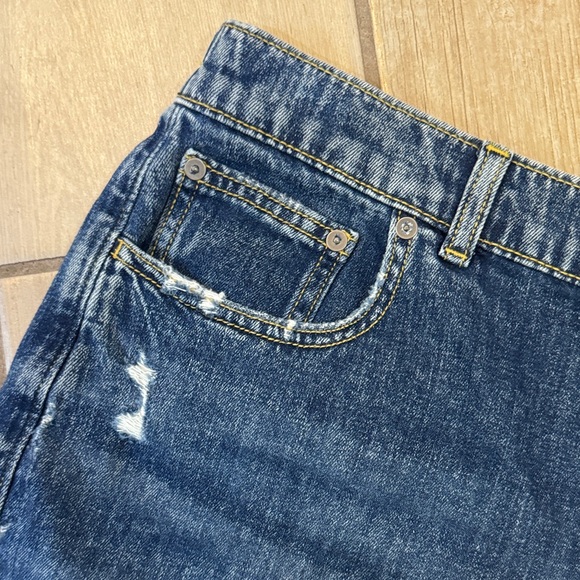Aerie Indigo Distressed Jean Shorts / J116 - Picture 2 of 5